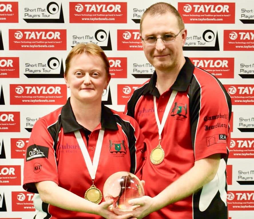 Pauline & Joe Beattie win the Taylor Bowls World Pairs Masters