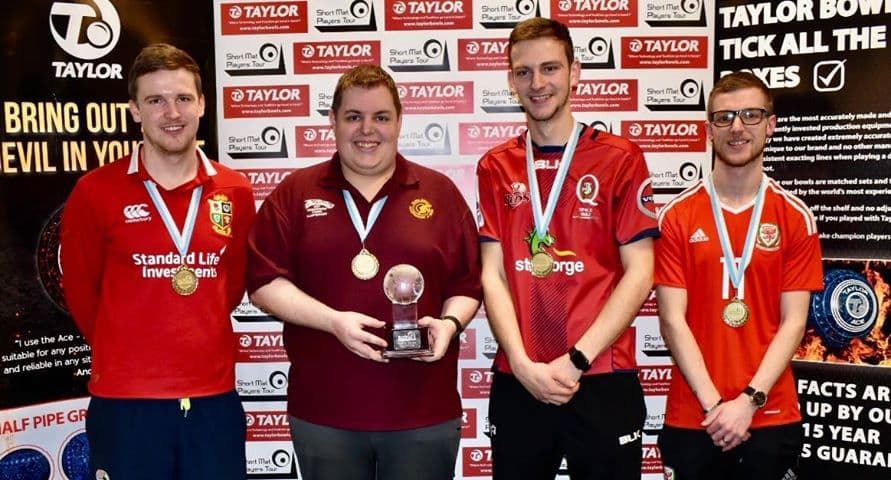 Gethin & Aled Edwards, Cenffyd & Daffyd Howell win the Taylor Bowls World Fours Masters