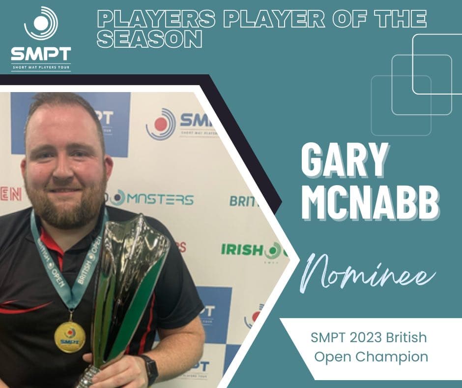 Gary McNabb Short Mat Players Tour Players Player of the Season Nominee 2023